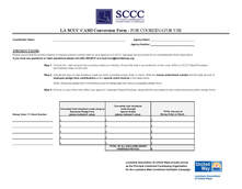 LA SCCC Cash Conversion Form