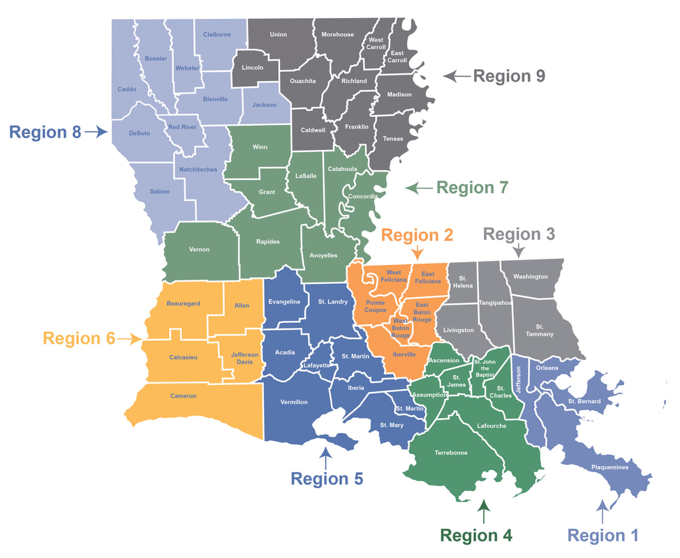 Regional Map - LA SCCC